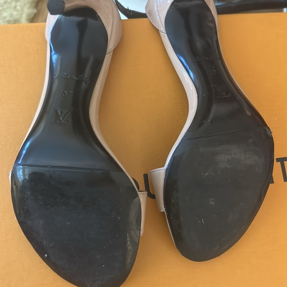 Authentic Louis Vuitton monogram afterglow platform sandals size 7 - Picture 3 of 7